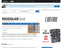 Tablet Screenshot of modulargrid.net